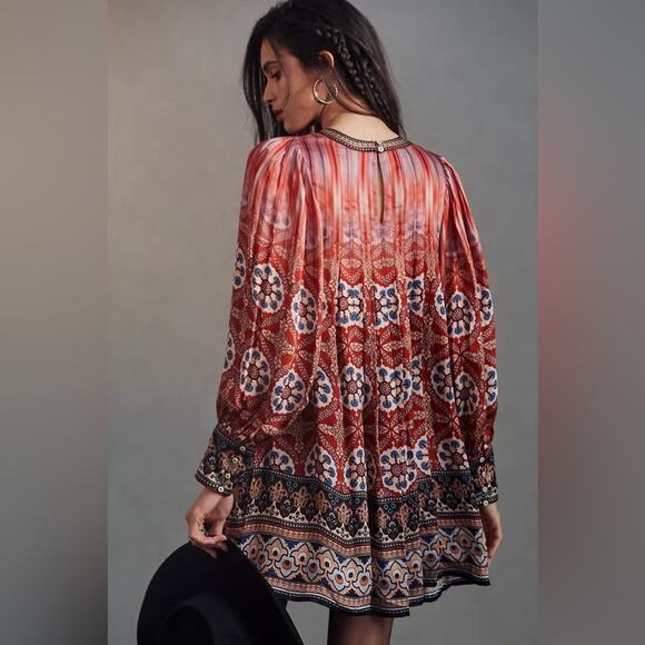 Anthro Tanvi Kedia Boho Mini Dress - Picture 2 of 8